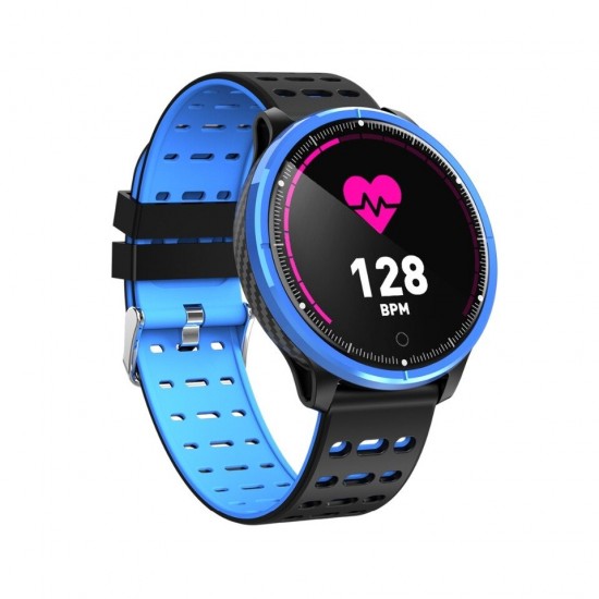 Ceas Smart TarTek M71 Blue Edition, monitorizare activitate cardiaca, tensiune arteriala, fitness