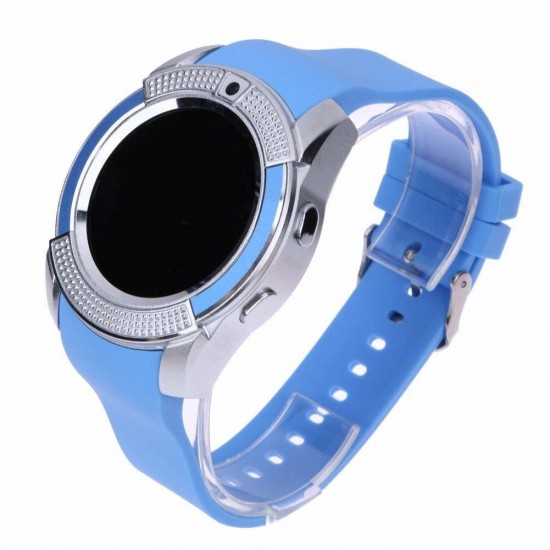 Ceas Smartwatch TarTek™ V8, camera foto, cartela sim, blue