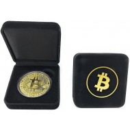 Moneda colectie Bitcoin in cutie de prezentare 