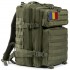 Rucsac tactic militar Armata sac, 45L, Verde armata, Steagul Romaniei velcro 