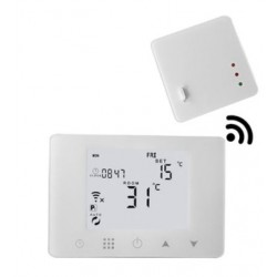Termostat wireless HY09 pentru centrale termice gaz controlat prin WIFI si Internet compatibil Alexa si Google Home 