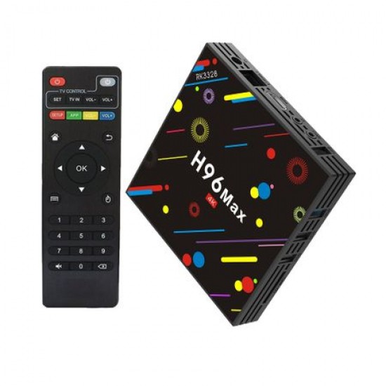 Mini PC TV Box H96 Max H2, 4K, Quad-Core, 4GB RAM, 64 GB, WiFi, Bluetooth USB 3.0 Mini PC TV Box H96 Max H2, 4K, Quad-Core, 4GB RAM, 64 GB, WiFi, Bluetooth USB 3.0